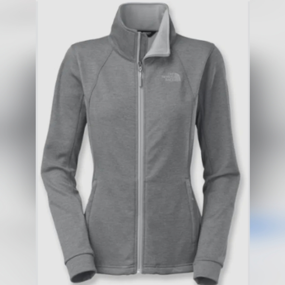 The North Face Momentum Fleece Full Zip Jacket Size Medium In Gray